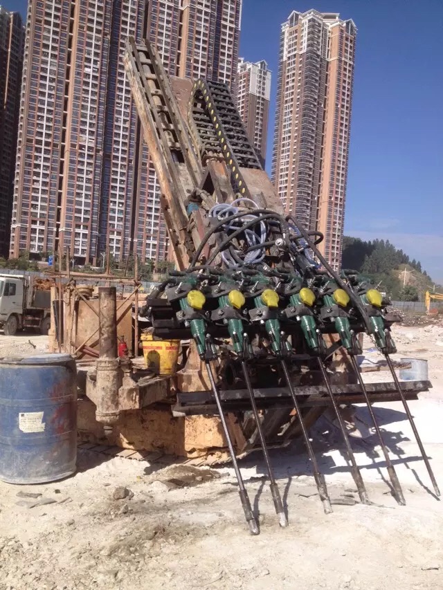 自制鑿巖鉆機