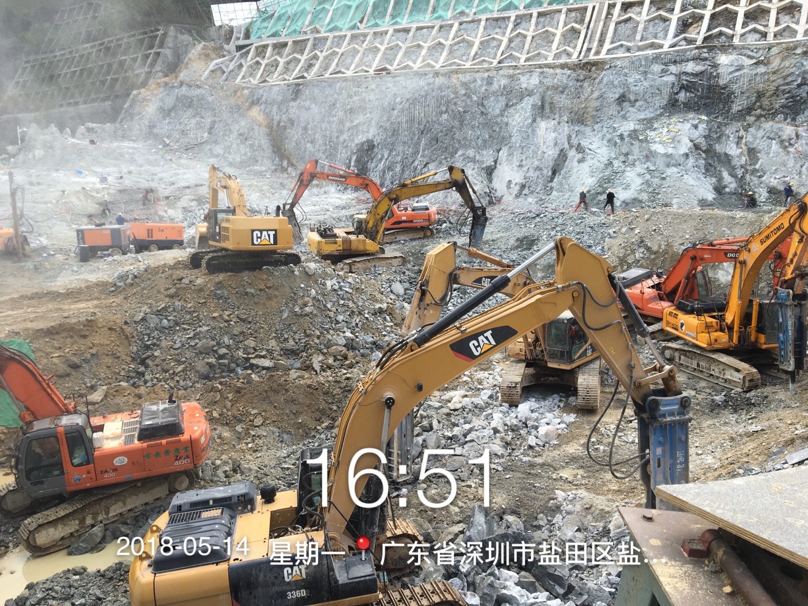 深圳鹽田區龍湖地產基礎靜爆工程