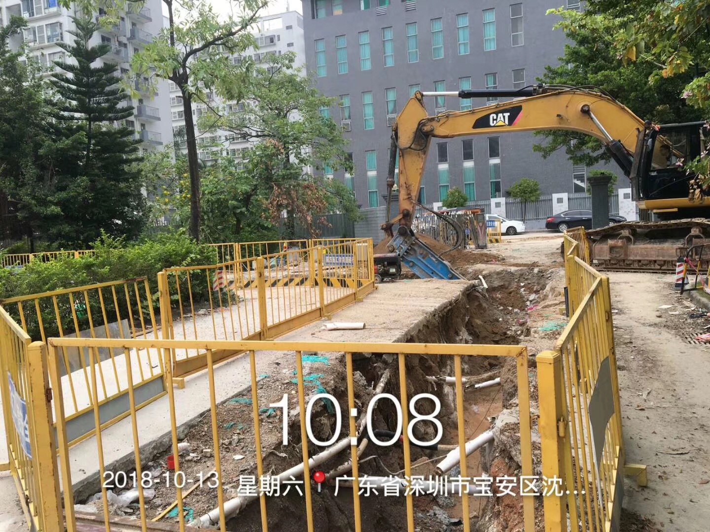 深圳寶安第三工業(yè)區(qū)預(yù)埋頂管工程